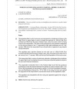 Worldgate Building Society Ltd v. Merril Guaranty Savings & Loans Ltd
