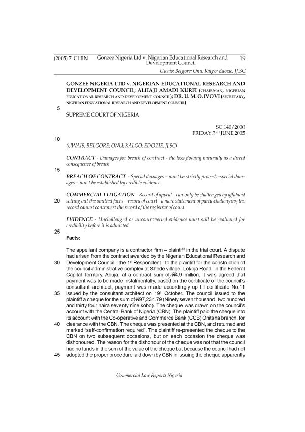 Gonzee Nig. Ltd v. Nig. Educational Research & Dev. Council