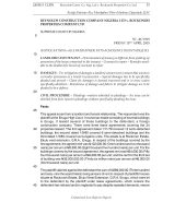 Reynolds Const. Co. Nig. Ltd v. Rockonoh Properties. Co. Ltd