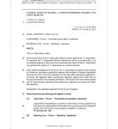 CENTRAL BANK OF NIGERIA v. DAWN ENTERPRISES (NIG.) LTD. & ANOR.