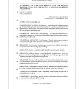 Department of Petroleum Resources of the NNPC v. Bolcon Engineering Nig. Limited.