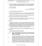 GENERAL SHIPPING & TRADING SERVICES LTD. v. DAMICO SHIPPING ITALIA S.P.A. & 2 ORS