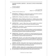 Gaslink Nig. Ltd. v. Reliance Textile Industries Ltd.