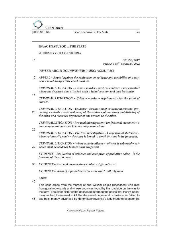 ISAAC ENABUZOR v. THE STATE