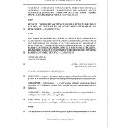 NCC & 4 Ors. v. Musical Copyright Society of Nig. Ltd, GTE 4 Ors. & Ecobank Nig. Plc & 18 Ors.