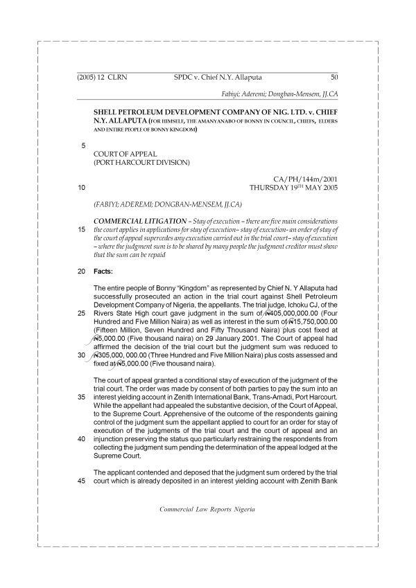 SPDC v. Chief N. Y. Allaputa