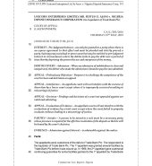 UNICORN ENTERPRISES LTD. & ANOR. v. NIGERIA DEPOSIT INSURANCE CORP.