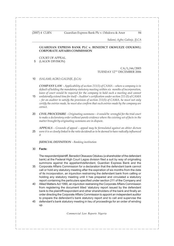 GUARDIAN EXPRESS BANK PLC v. ODUKWU & ANOR