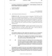 National Insurance Commission v. The Nigeria Council of Registered