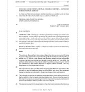 Oceanic Bank Int’l Nig. Ltd v. Sungold Int’l Ltd