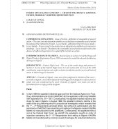 Pfizer Specialties Ltd v. Chyzob Pharmacy Ltd & 2 Ors