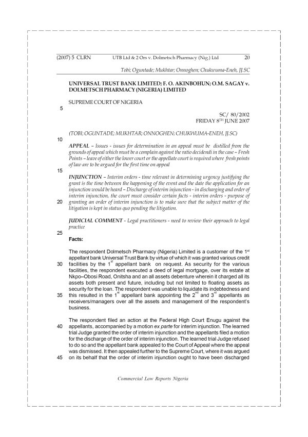 Witt & Busch Ltd v. Dale Power System Plc